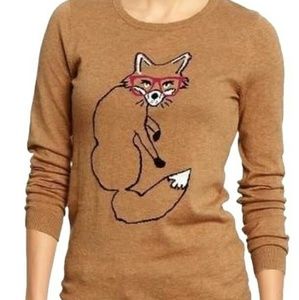 brown long sleeve with a CUTE fox